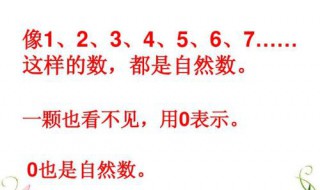 什么叫自然数 什么叫自然数集包括哪些