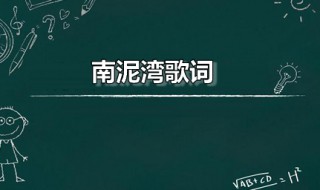 南泥湾歌词（南泥湾歌词打印图片）