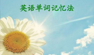 快速学英语记忆法（学英语记忆方法）