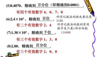 初中有效数字的定义（初中数学有效数字的定义）