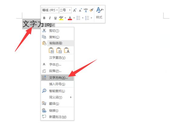 word怎么把文字改成竖向