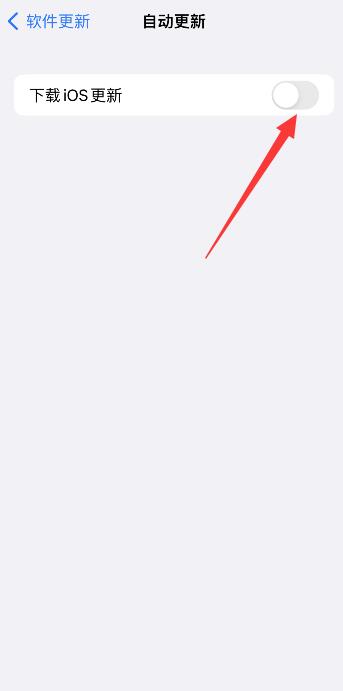 iPhone关闭自动更新