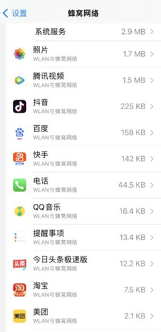 iPhone手机流量用不了怎么回事