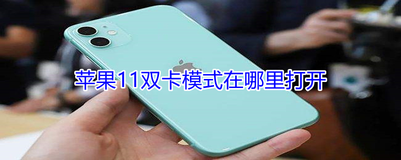 iPhone11双卡模式在哪里打开