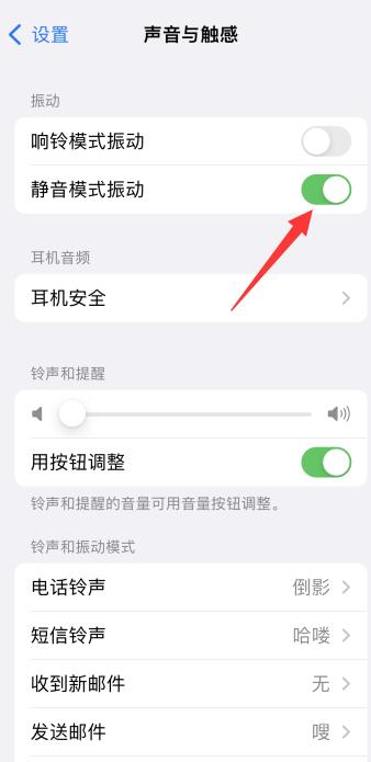 iPhone12静音怎么不震动