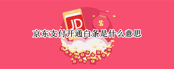 京东支付开通白条是什么意思 京东支付的时候开通白条是什么意思