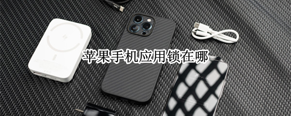 苹果手机应用锁在哪 苹果手机应用锁在哪里设置密码