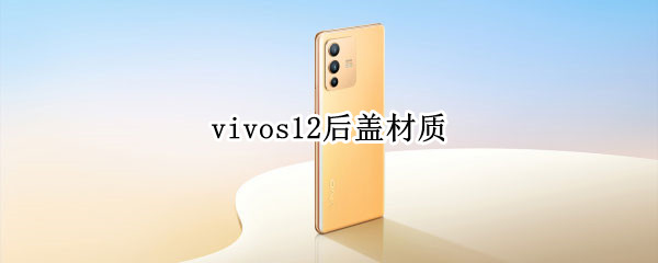 vivos12后盖材质(vivos10后盖材质)
