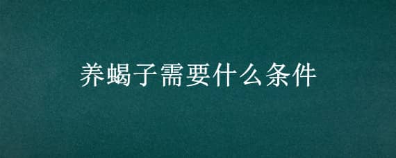 养蝎子需要什么条件（怎样养蝎子,养蝎子应该注意什么?）