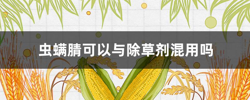 虫螨腈可以与除草剂混用吗 虫螨腈不能与哪些除草剂混用