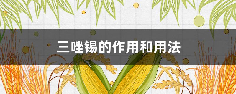 三唑锡的作用和用法（三唑锡是什么药）