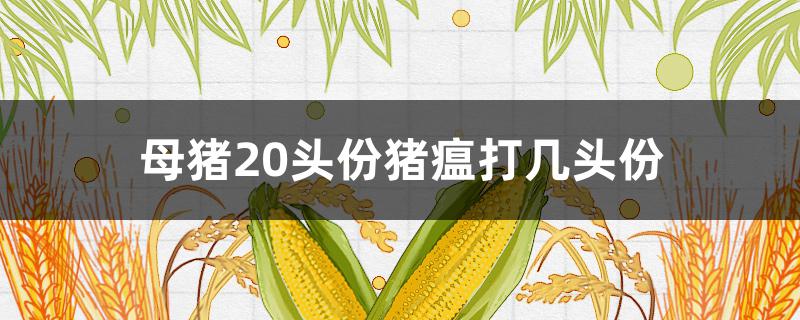 母猪20头份猪瘟打几头份（猪瘟防疫50头份打几头猪）