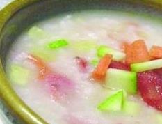 腊肠蔬菜粥 腊肉腊肠粥