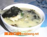 裙带菜粥的材料和做法步骤 裙带菜粥辅食
