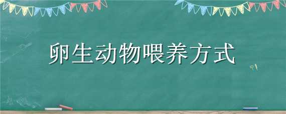 卵生动物喂养方式（卵生动物喂养方式有哪些）