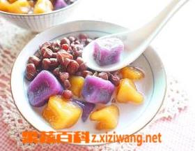 薯圆紫米汤的材料和做法步骤 紫薯米汤怎么做