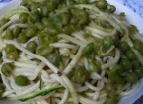 豌豆打卤面的制作步骤
