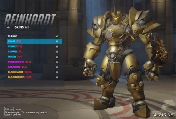 《守望先锋》莱因哈特皮肤介绍 守望先锋哈蒙德皮肤