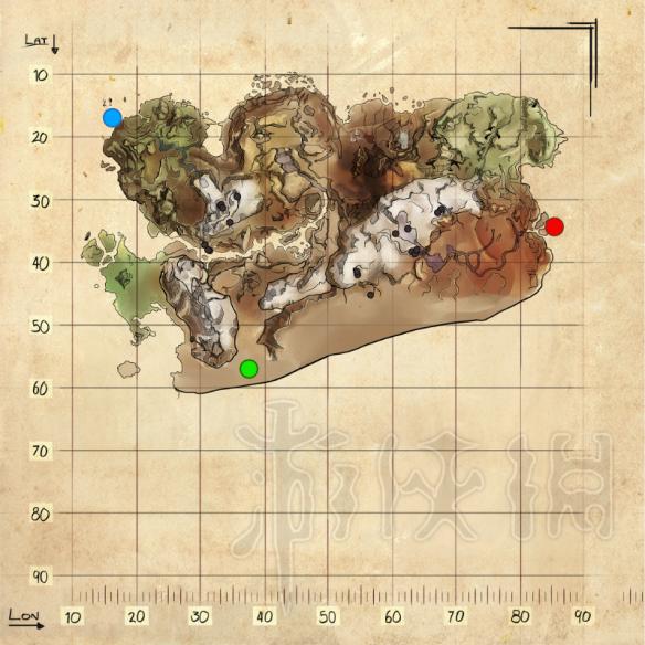 方舟生存进化仙境传说地图全资源点分布图示详解 金属