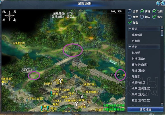 武魂2全强盗出没位置图示详解