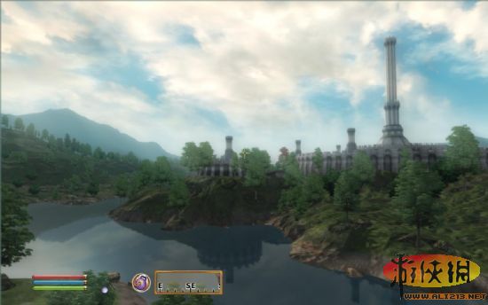 《上古卷轴5:天际》看到前作中的帝国白金塔