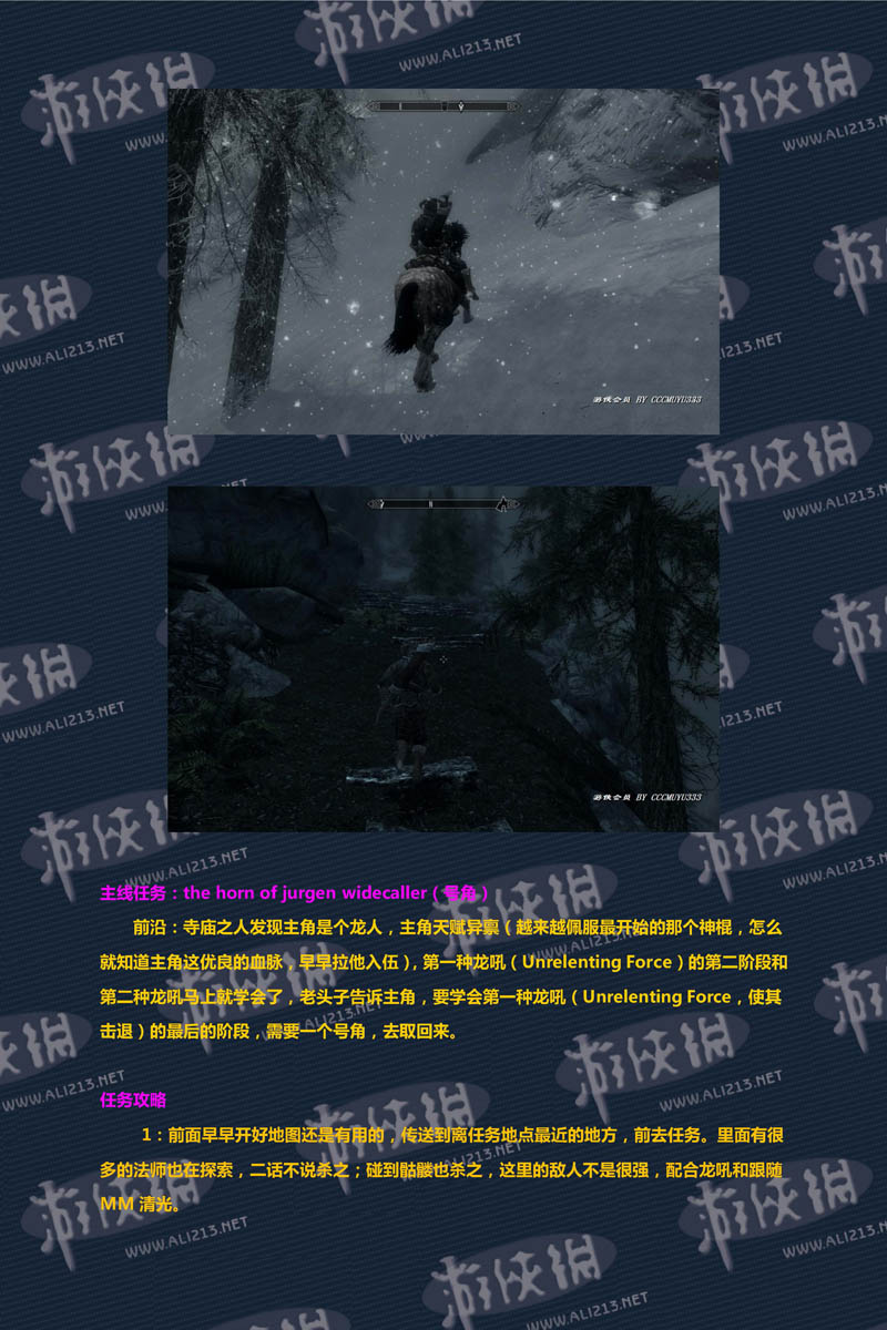 《上古卷轴5：天际》强档攻略