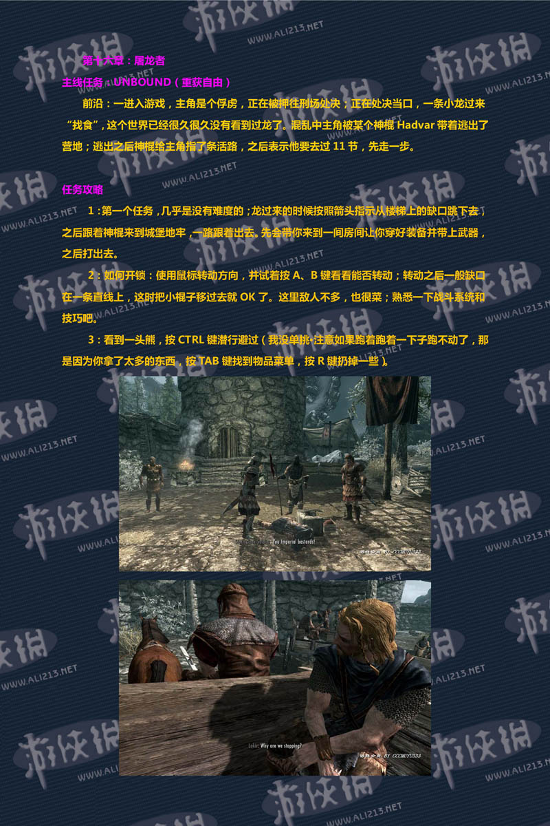 《上古卷轴5：天际》强档攻略