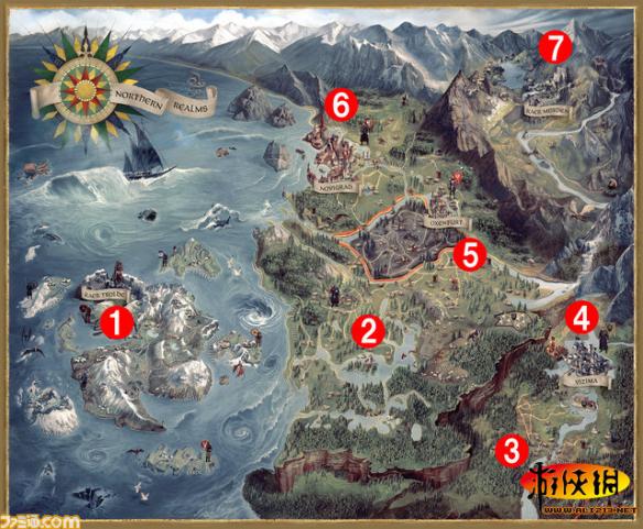 《巫师3:狂猎》世界地图七大区域介绍攻略