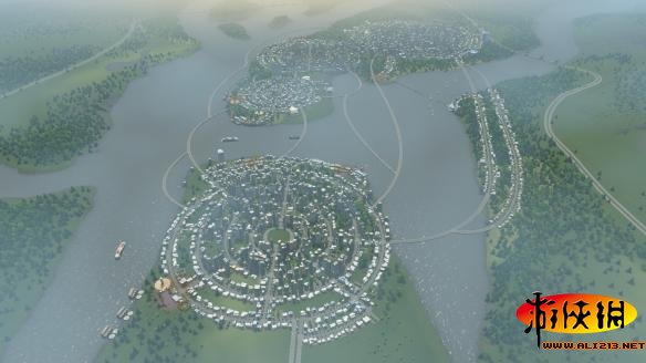 《城市：天际线》环形城市优势介绍（城市天际线合理布局）