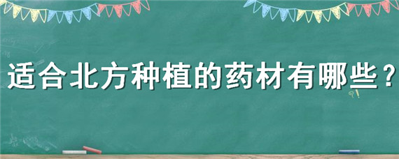 适合北方种植的药材有哪些 北方什么药材种植简单