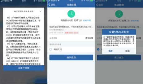 交管12123违章处理缴费流程