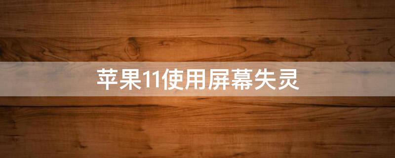 iPhone11使用屏幕失灵