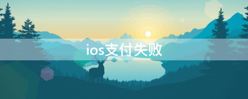 ios支付失败