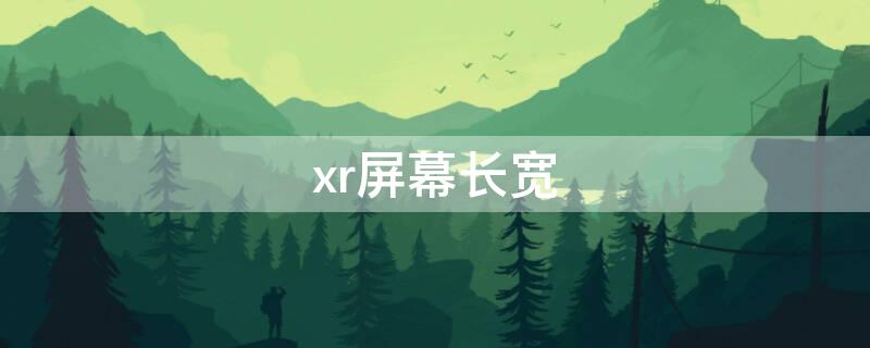 xr屏幕长宽