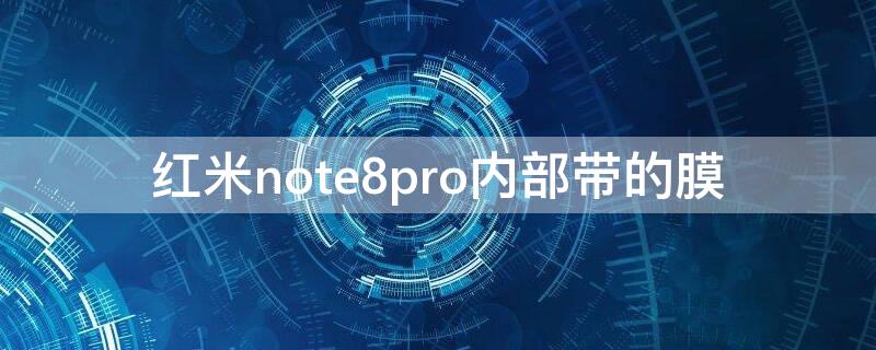 红米note8pro内部带的膜