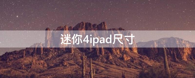 迷你4ipad尺寸