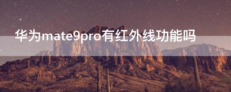 华为mate9pro有红外线功能吗（华为mate9pro有没有红外线功能）