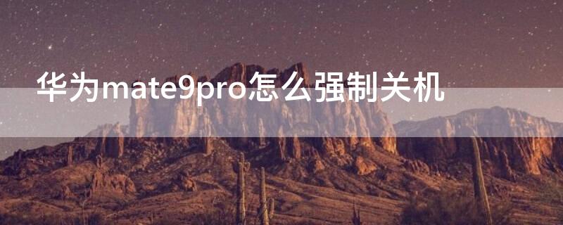 华为mate9pro怎么强制关机（华为mate10pro怎么强制关机）