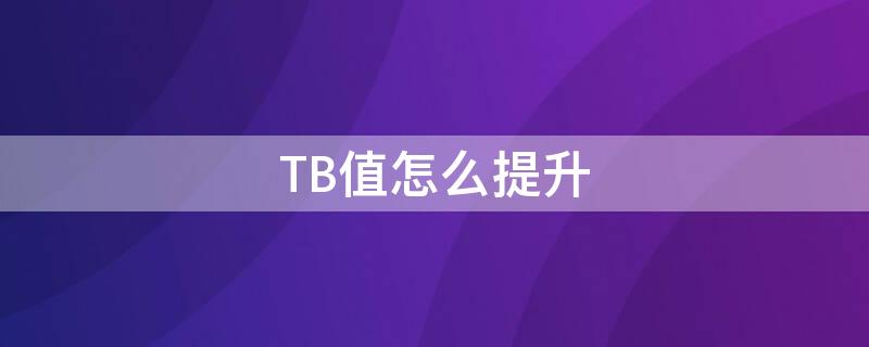 TB值怎么提升 tbc怎么快速升70