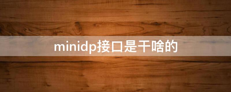 minidp接口是干啥的（minidp接口是干啥的 144）