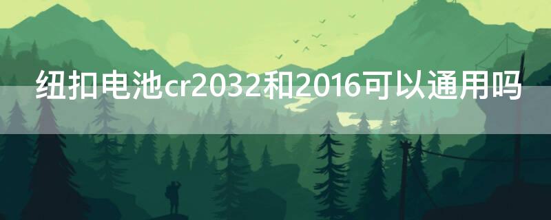 纽扣电池cr2032和2016可以通用吗（纽扣电池cr2025和cr2032通用吗）