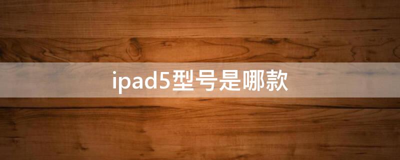 ipad5型号是哪款（苹果平板ipad5代有几个型号）