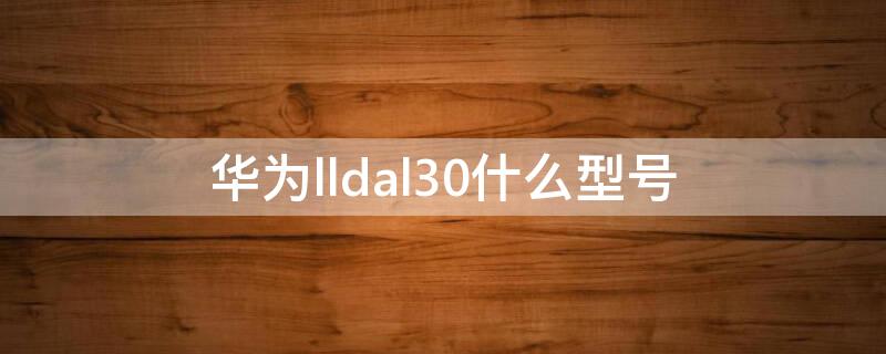 华为lldal30什么型号 华为lndal30参数