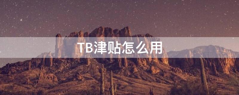 TB津贴怎么用（tb员工折扣）