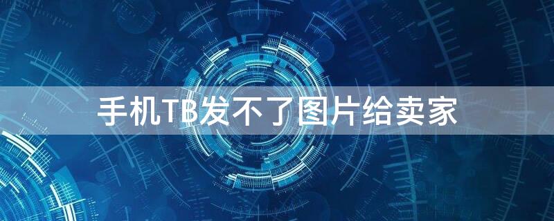 手机TB发不了图片给卖家 手机淘宝发不了图片给卖家