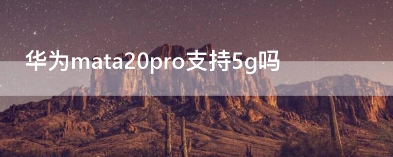 华为mata20pro支持5g吗（mate20pro是不是5g）