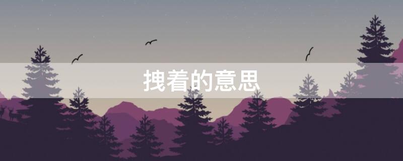 拽着的意思（拽着的意思拼音）