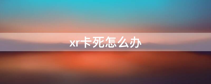 xr卡死怎么办