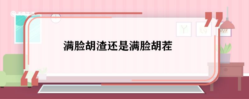 满脸胡渣还是满脸胡茬 满脸胡渣和满脸胡茬区别