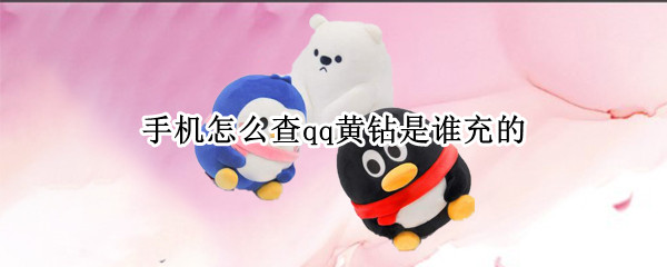 手机怎么查qq黄钻是谁充的(手机怎么查qq黄钻是谁充的手机)
